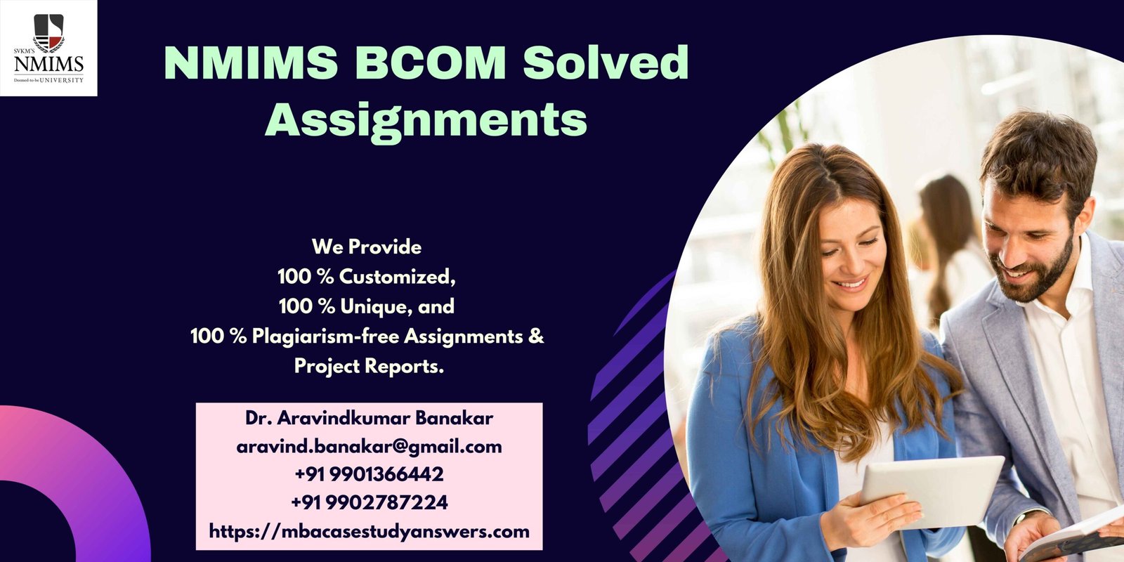 NMIMS BBA - B.Com Banking & Insurance Solved Answer Assignment