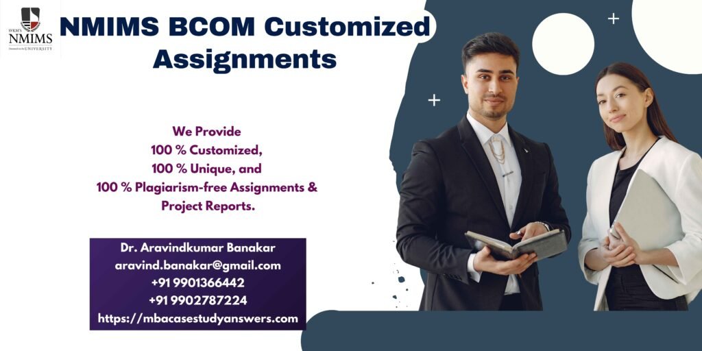 NMIMS MBA Cost & Management Accounting Solved Answer Assignment