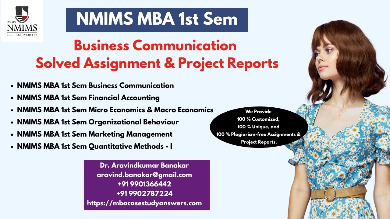 NMIMS MBA Service Operation Management Solved Answer Assignment