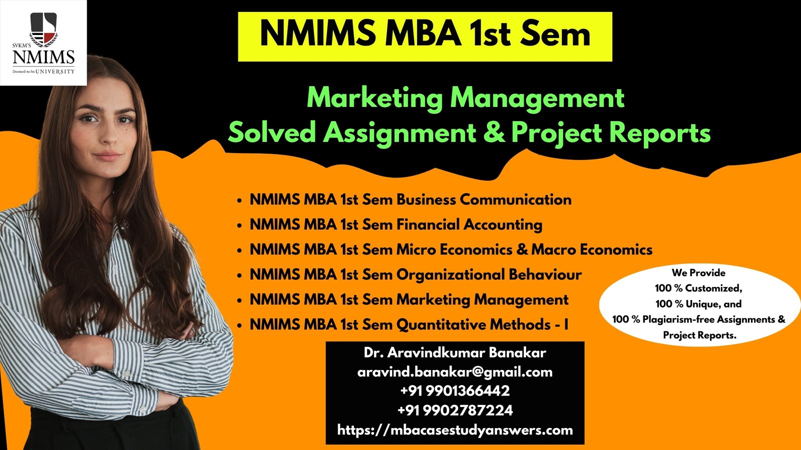 NMIMS MBA Financial Accounting Solved Answer Assignment