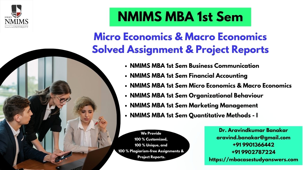 NMIMS MBA Corporate Finance Solved Answer Assignment