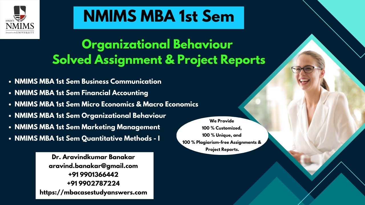 NMIMS MBA Business Communication Solved Answer Assignment