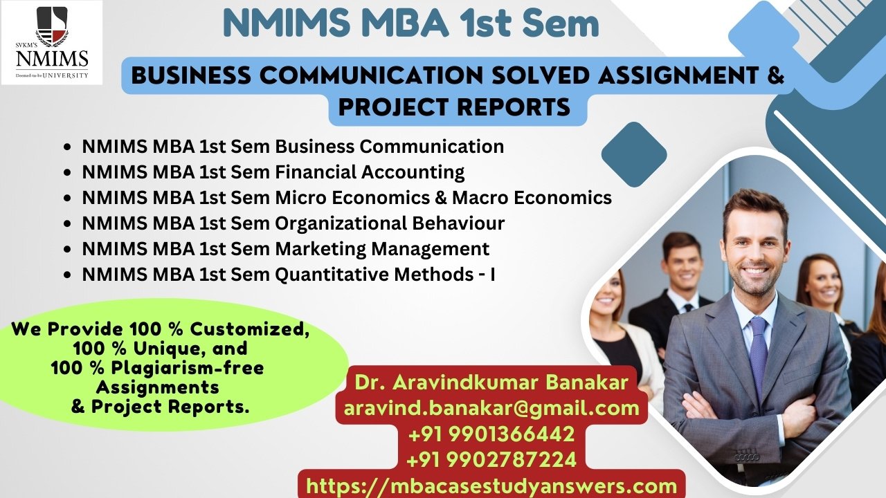 How can I get the NMIMS MBA Quantitative Methods - II Solved Assignment