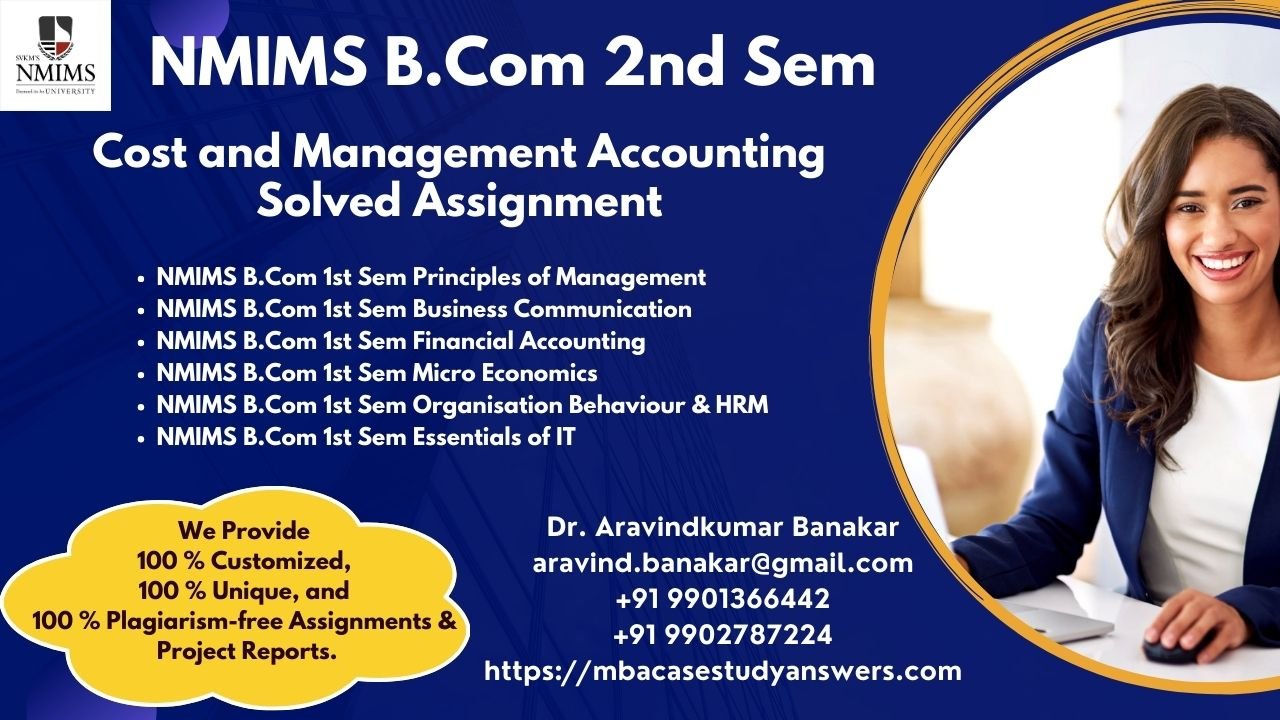 Solved NMIMS B.Com Advanced Financial Accounting Assignment