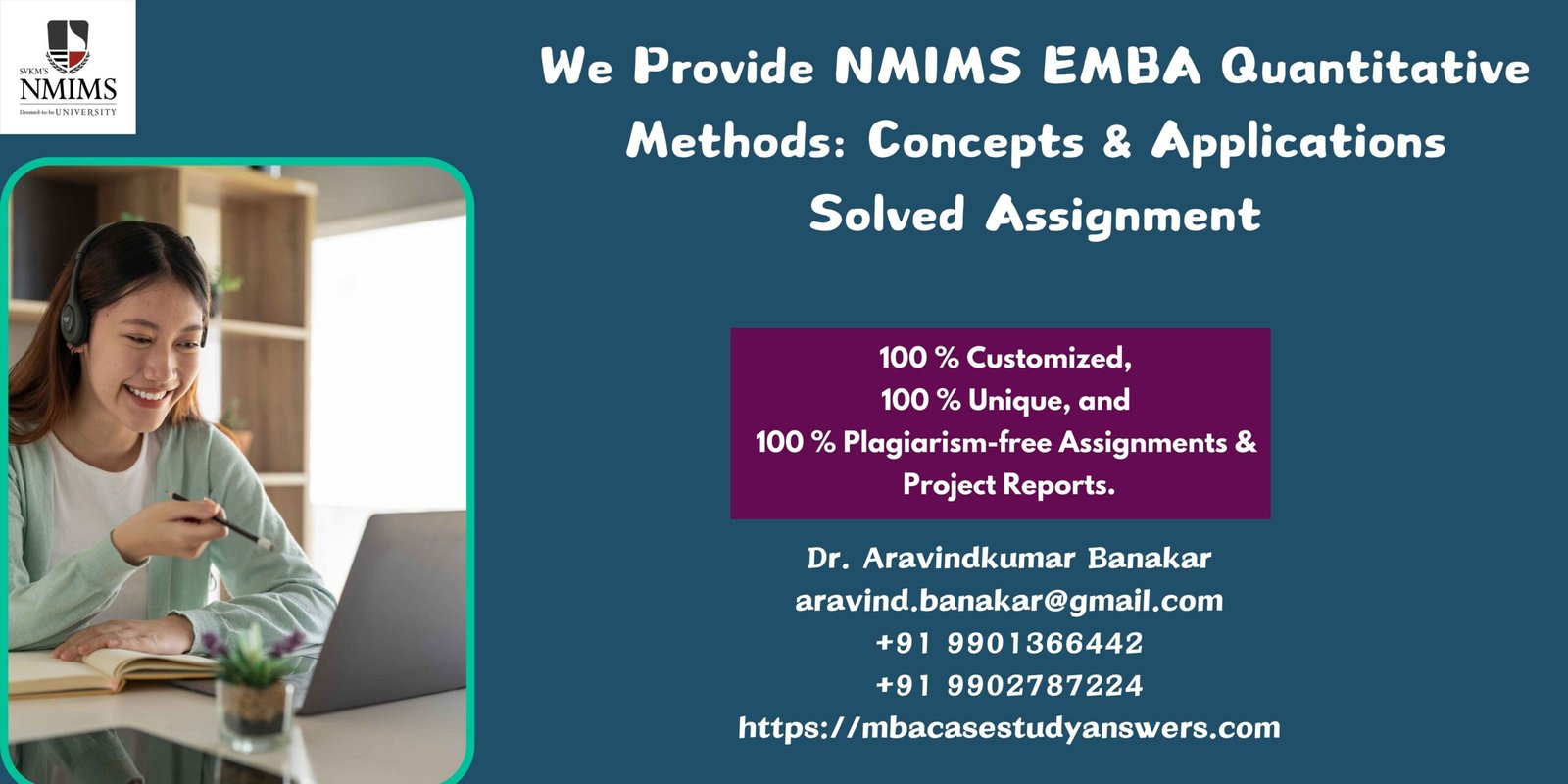 How can I get the NMIMS EMBA Term 2 Mathematics for Management Online Course - HBR Solved Assignment